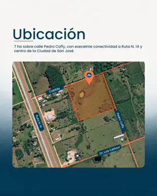 Fracción de 6,64 hectáreas cerca de Ruta 14 - San José foto 3