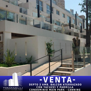 VENTA - CANNING - CONDOMINIO MAIN PARK  - DEPARTAMENTO 2 AMBIENTES - BALCON ATERRAZADO CON YACUZZI y PARRILLA - ESTACIONAMIENTO CUBIERTO foto 1