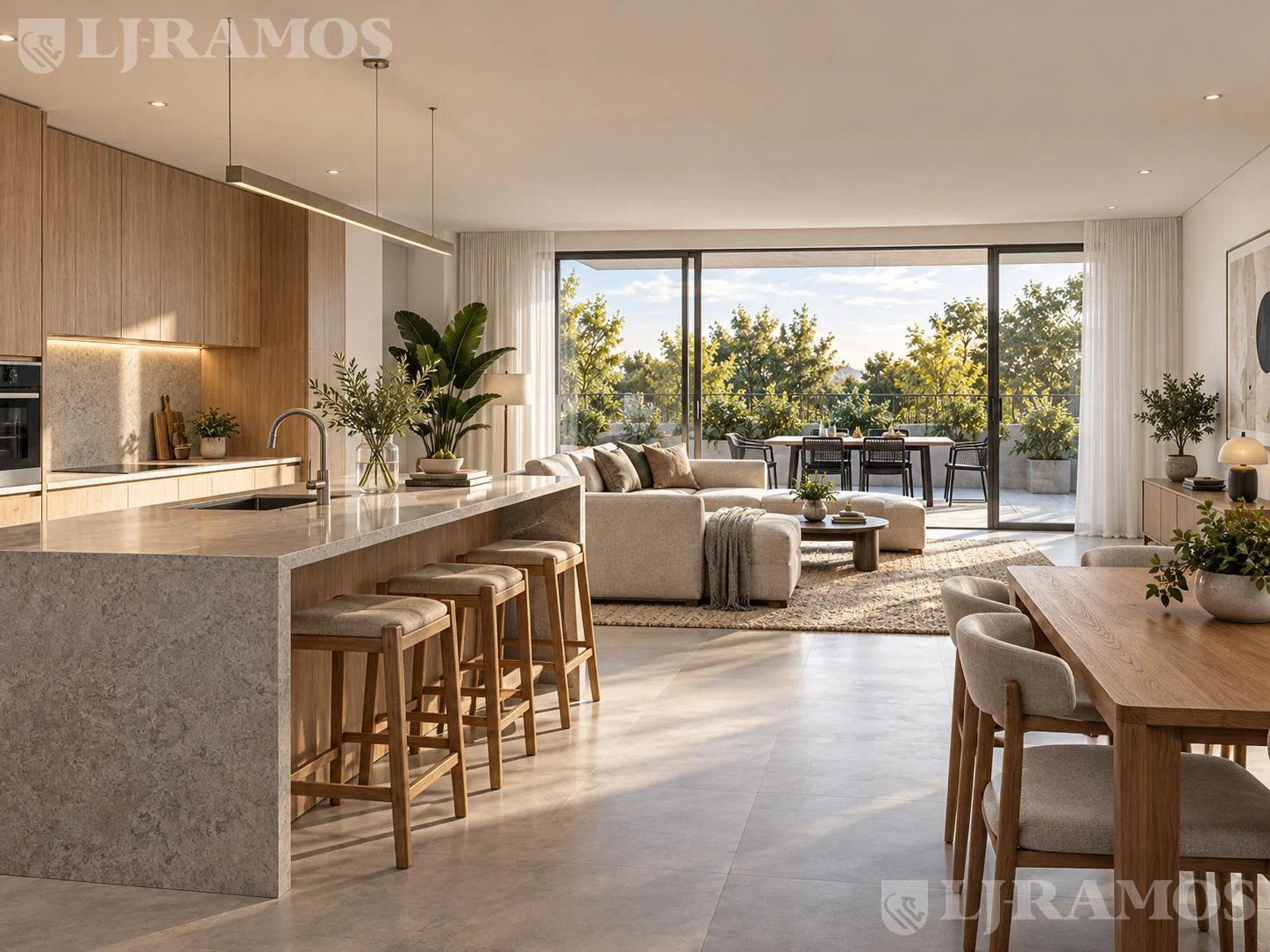 Departamento de 3 ambientes con parrilla en Punta Chica foto 4