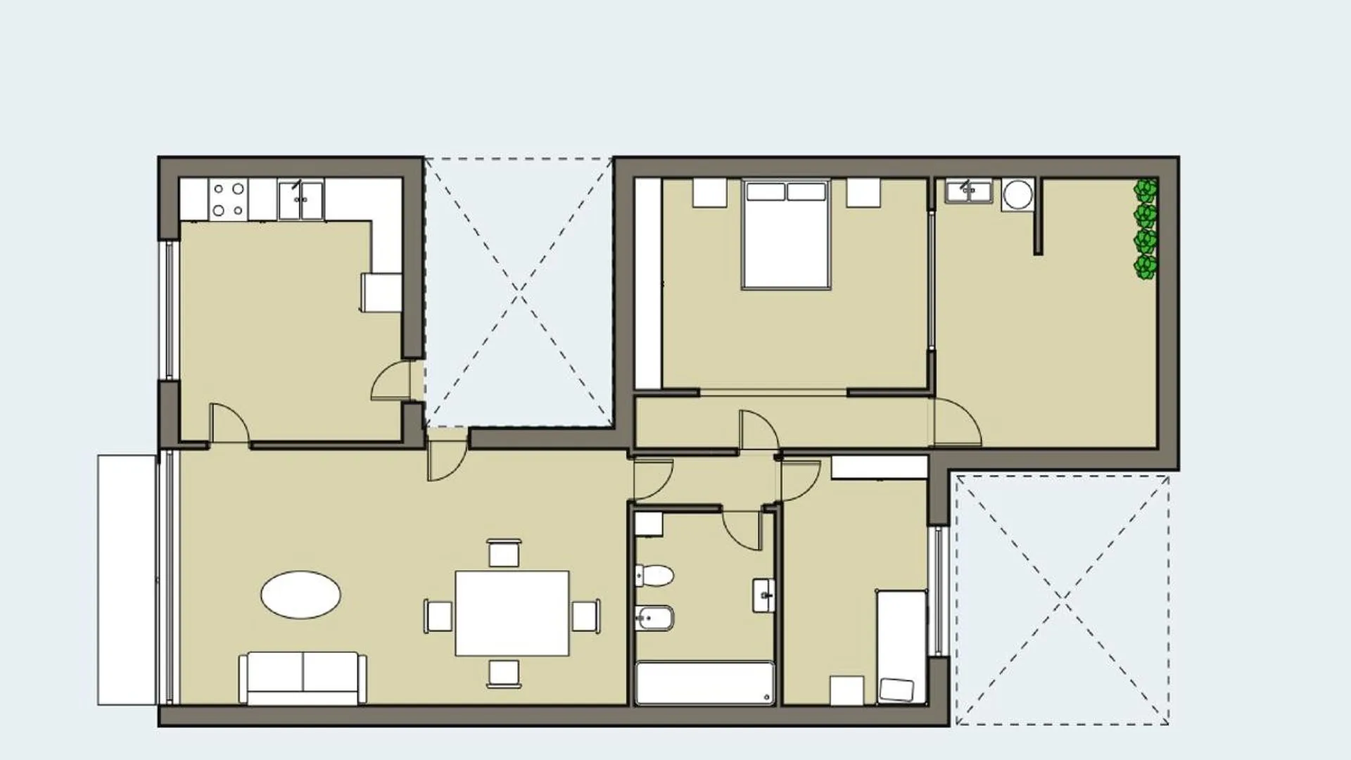 VENTA Dpto 3 Amb c/patio. Parque Chacabuco foto 4
