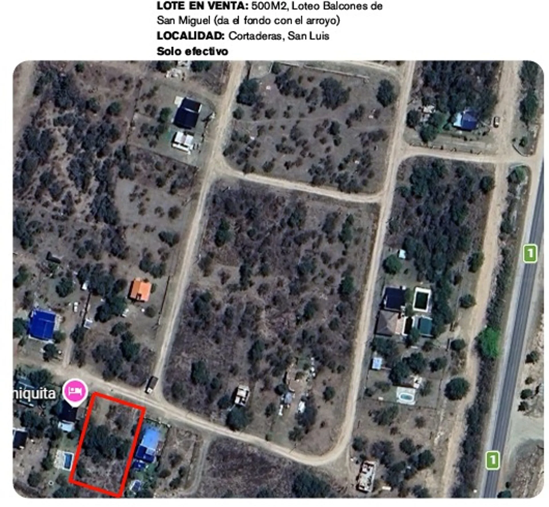 OPORTUNIDAD! LOTE CON SALIDA AL ARROYO en CORTADER foto 3