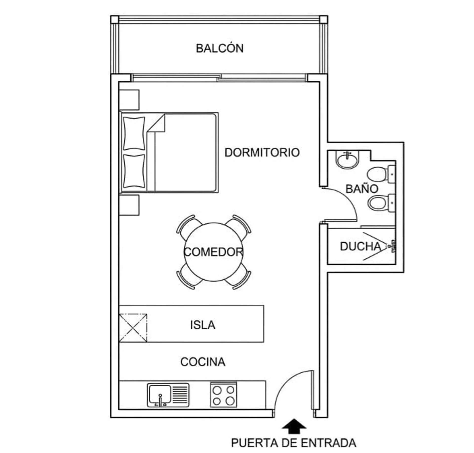VENTA MONO C/ BALCON LUMINOSO PALERMO HOLLYWOOD foto 4