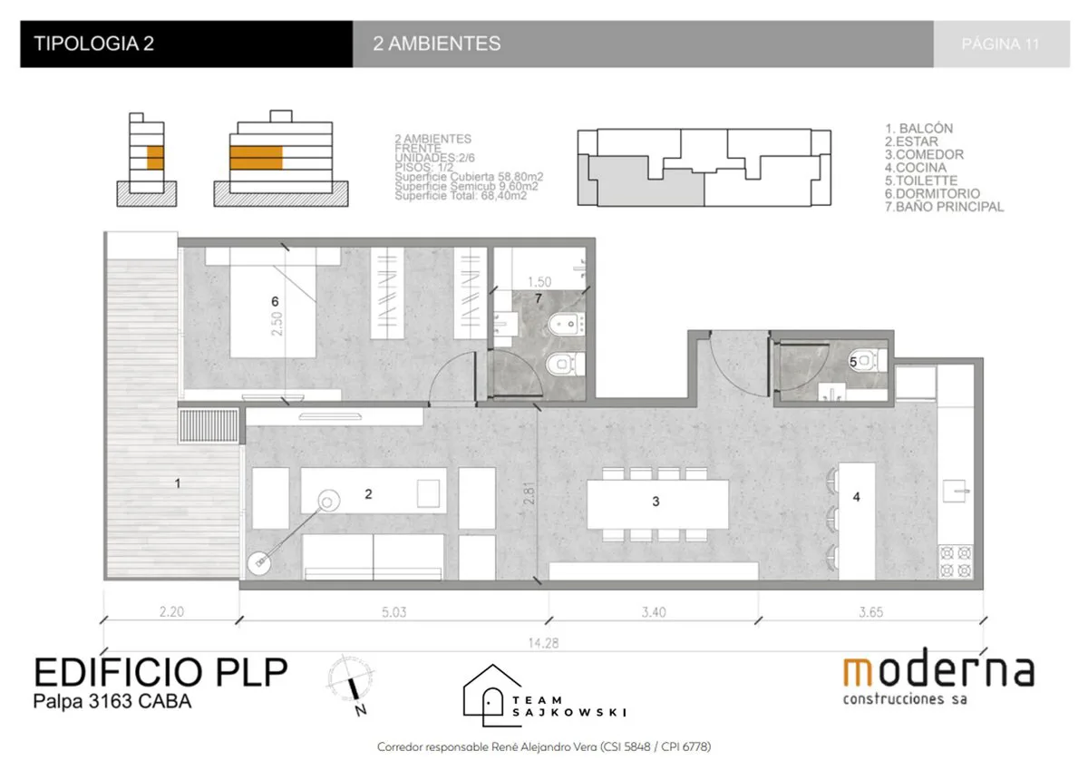 VENTA DE DEPARTAMENTO 2 AMBIENTES EN COLEGIALES foto 2
