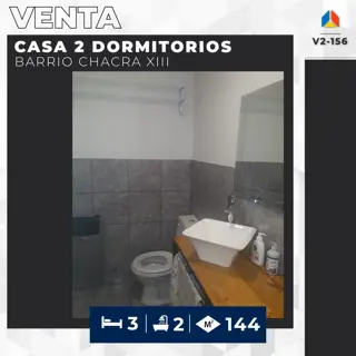 CASA 2 DORMITORIOS BARRIO CHACRA XIII foto 3