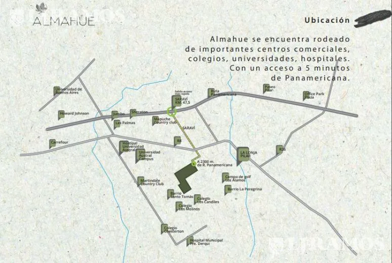 Almahue, nuevo barrio cerrado en Pilar Km 47,5. 40has parquizadas, amenities premium. foto 3