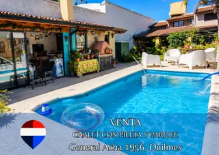 CHALET EN VENTA CON PILETA Y PARQUE QUILMES OESTE foto 1