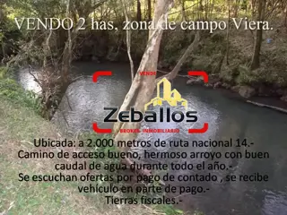 Vendo 2 has, con arroyo. foto 1