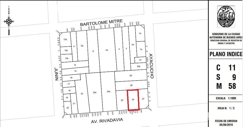 Terreno en venta - Balvanera - Av. Rivadavia 2017 foto 2