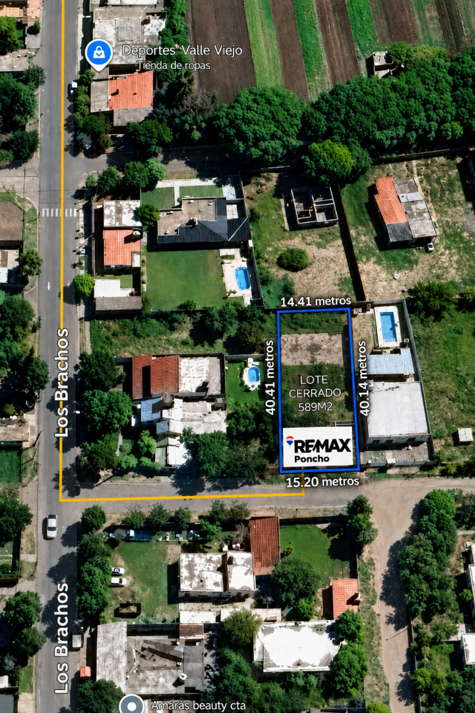 SE VENDE LOTE CERRADO 589M2 SAN ISIDRO VALLE VIEJO