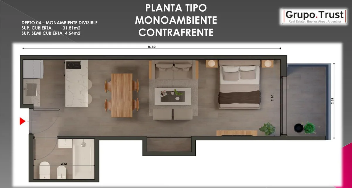 Arcadia Art Residence Monoambiente P 2° CFTE foto 3