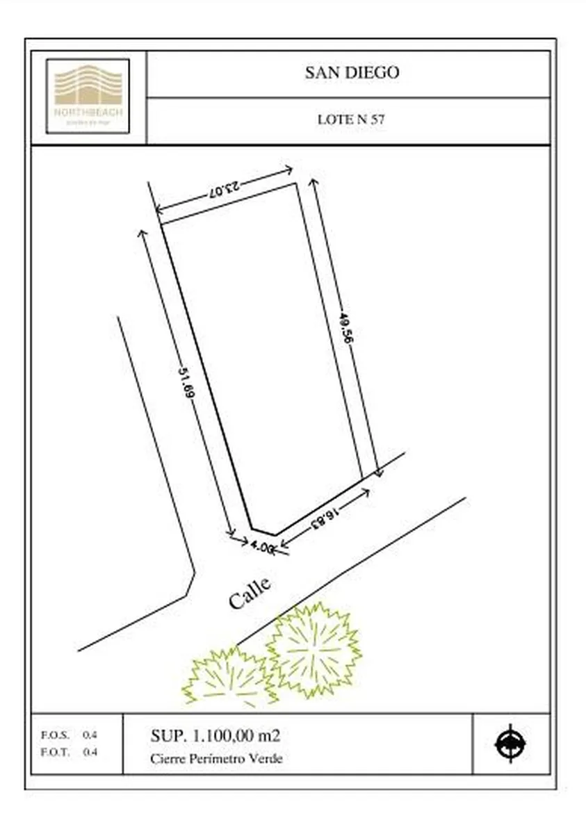 Ruta 11 Km 378 SD - Lote: 57