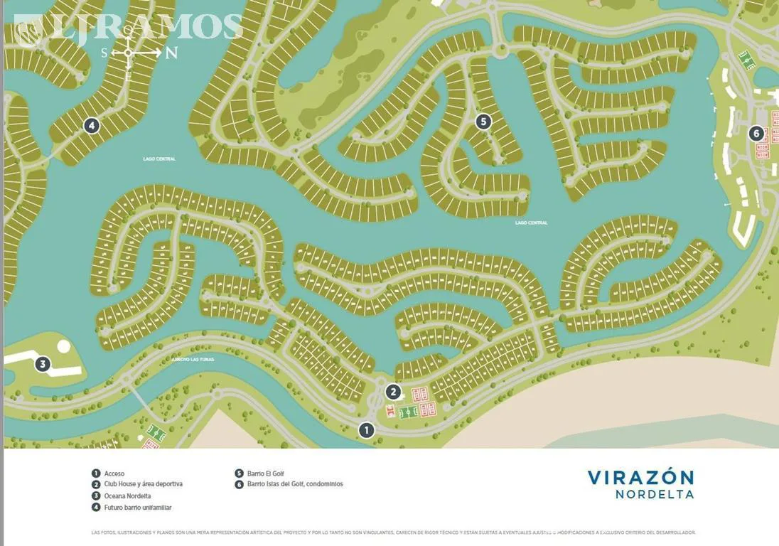 Terreno al agua en venta en el barrio  - Virazon de Nordelta foto 2