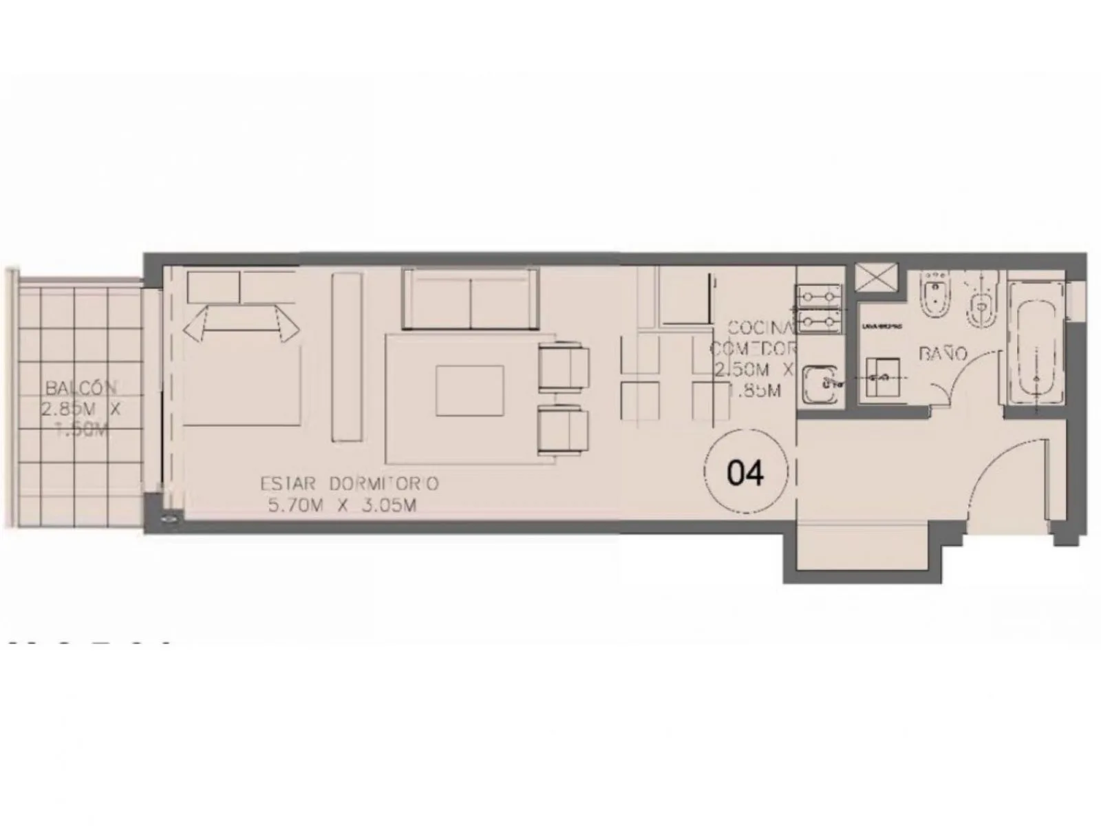 VENTA!!! Edificio Prima Caballito | Departamento De 1 Ambiente Con Balcón Y Cochera foto 2
