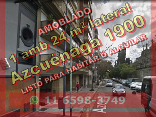 NUEVO PRECIO - Departamento en Venta en Recoleta 1 ambiente 24 m2, totalmente amoblado – Azcuénaga 1900 foto 1