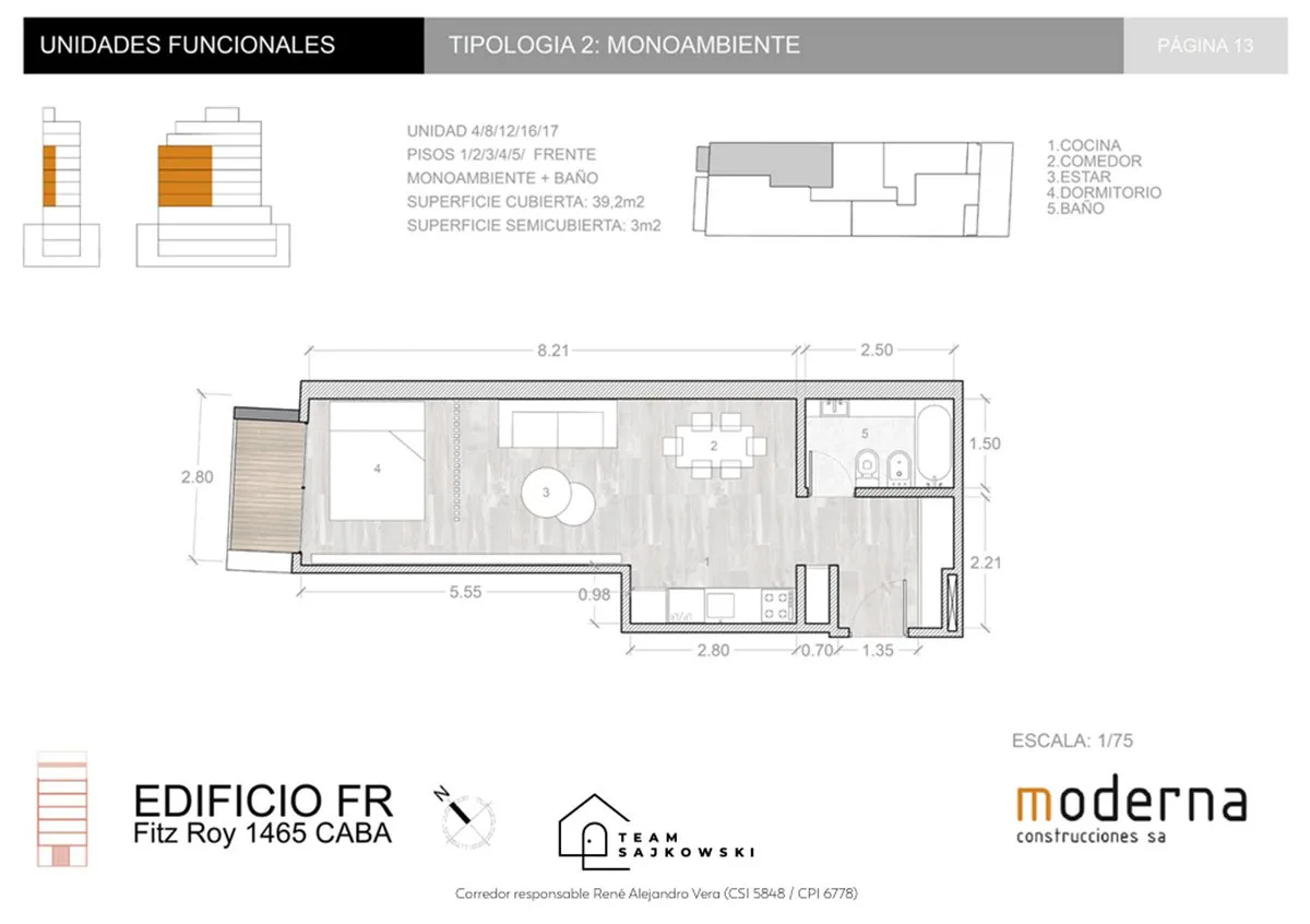 VENTA DE DEPARTAMENTO MONOAMBIENTE EN PALERMO foto 2