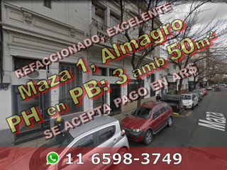 PH en Venta en Almagro 3 ambientes 50 m2 con patio semicubierto – Maza 1 – Se acepta pago en AR$ foto 1