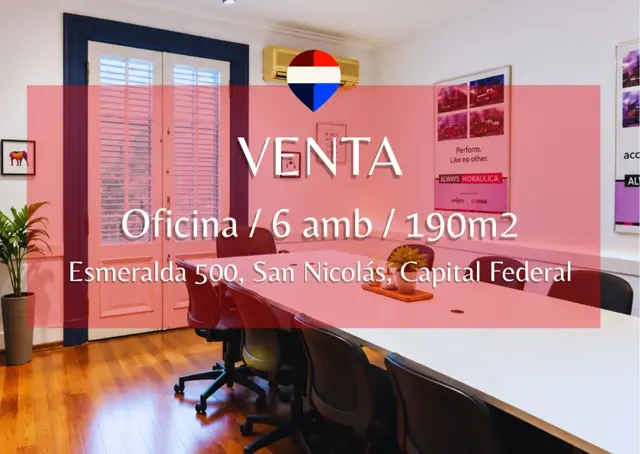 VENTA OFICINA 6 AMB 174 M2 SAN NICOLAS MICROCENTRO