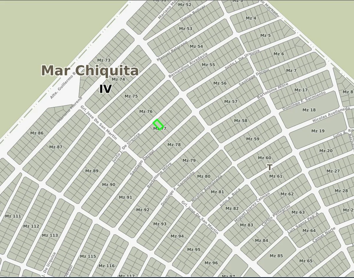 VENTA LOTE 405mtrs2 -Camet Norte de Mar Chiquita
