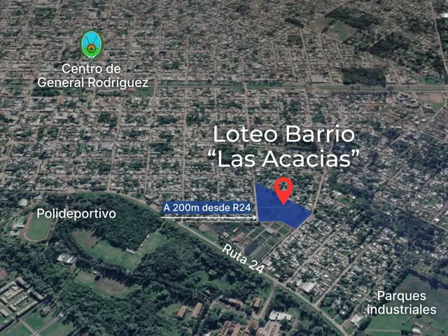 Loteo en Barrio las Acacias, General Rodríguez