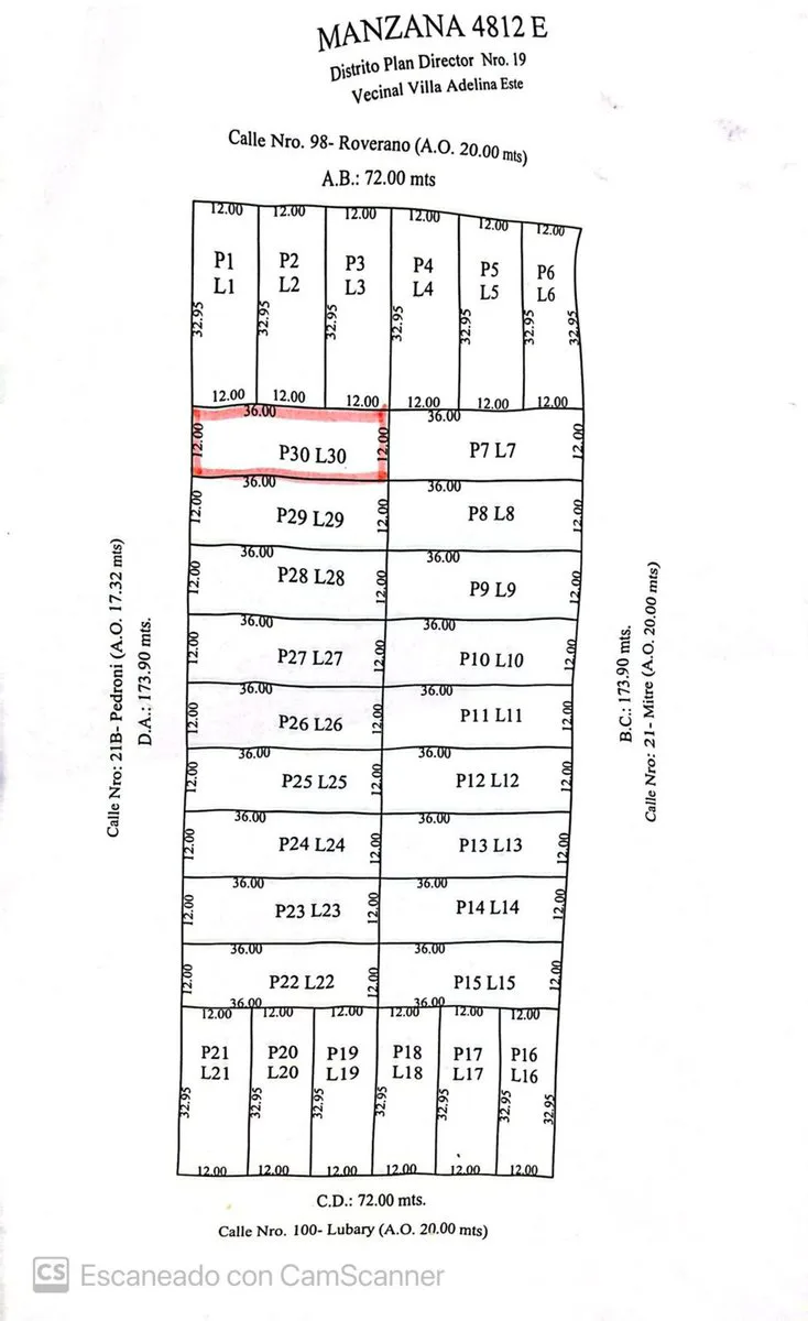 Venta Terreno 432 mt2 Zona Cuarteles Santo Tomé foto 2