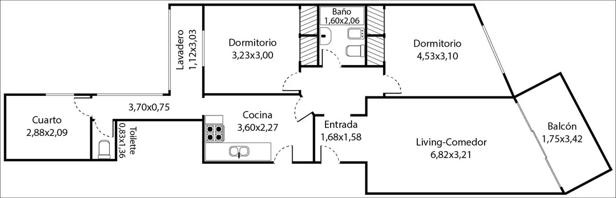 VENTA VILLA CRESPO 3 AMBIENTES BALCÓN DEPENDENCIA foto 4