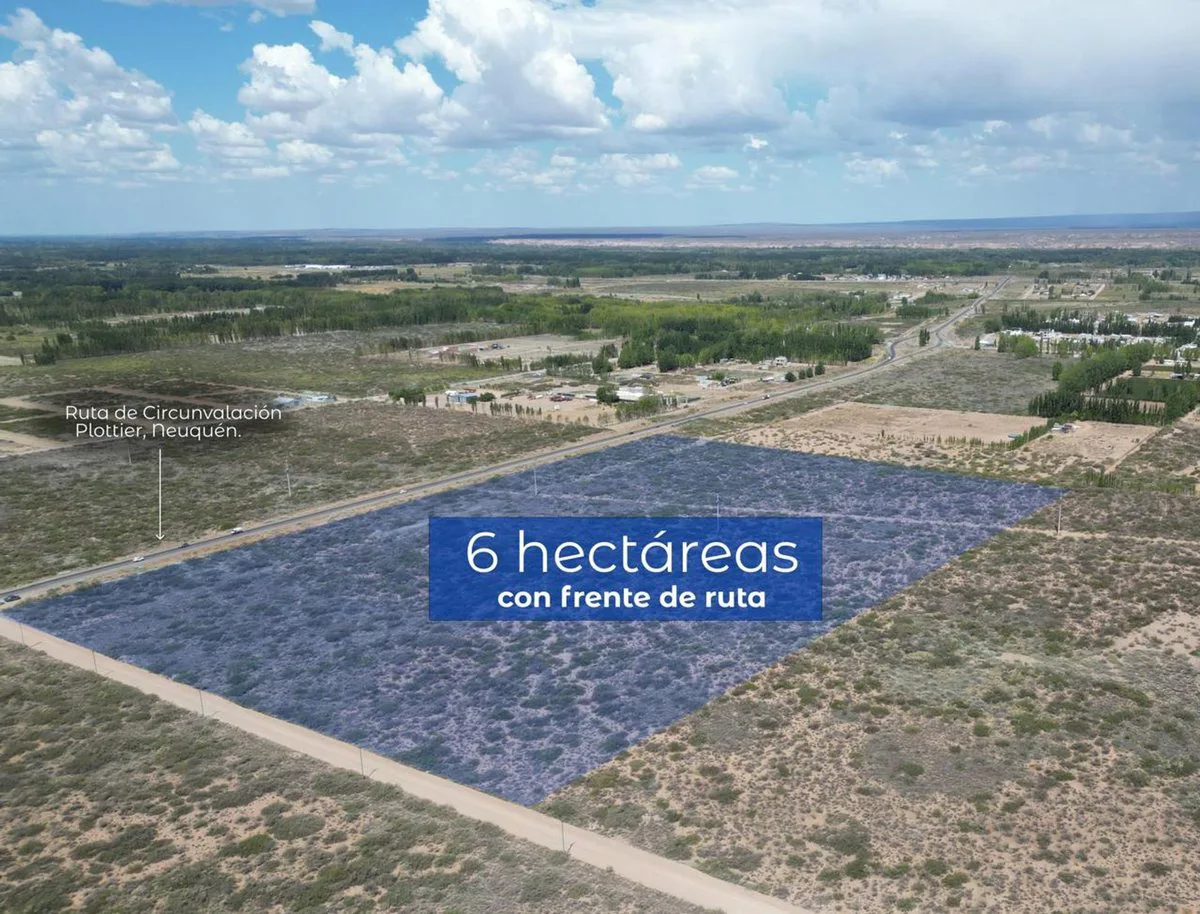 VENTA DE LOTE 6 HECTAREAS PLOTTIER NEUQUEN