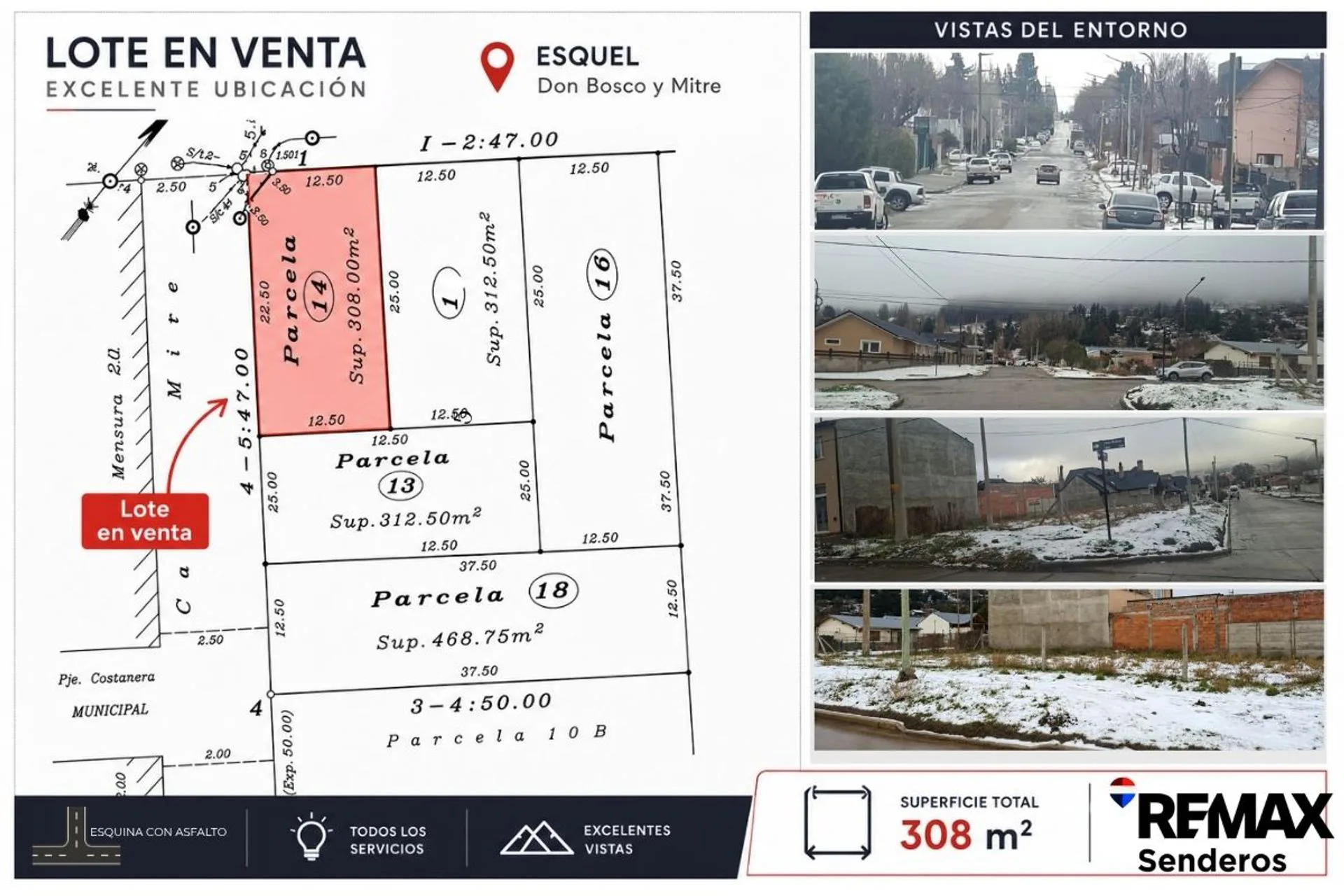 Lote en esquina sobre arteria principal de Esquel foto 5