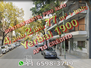 Departamento en Venta en Flores, 4 ambientes 2 baños 77 m2 + balcón, al contrafrente - Yerbal 1900 foto 1