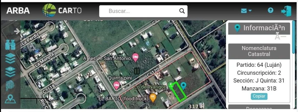 VENTA LOTE 1000 M2 CON ESCRITURA EN LUJAN foto 2