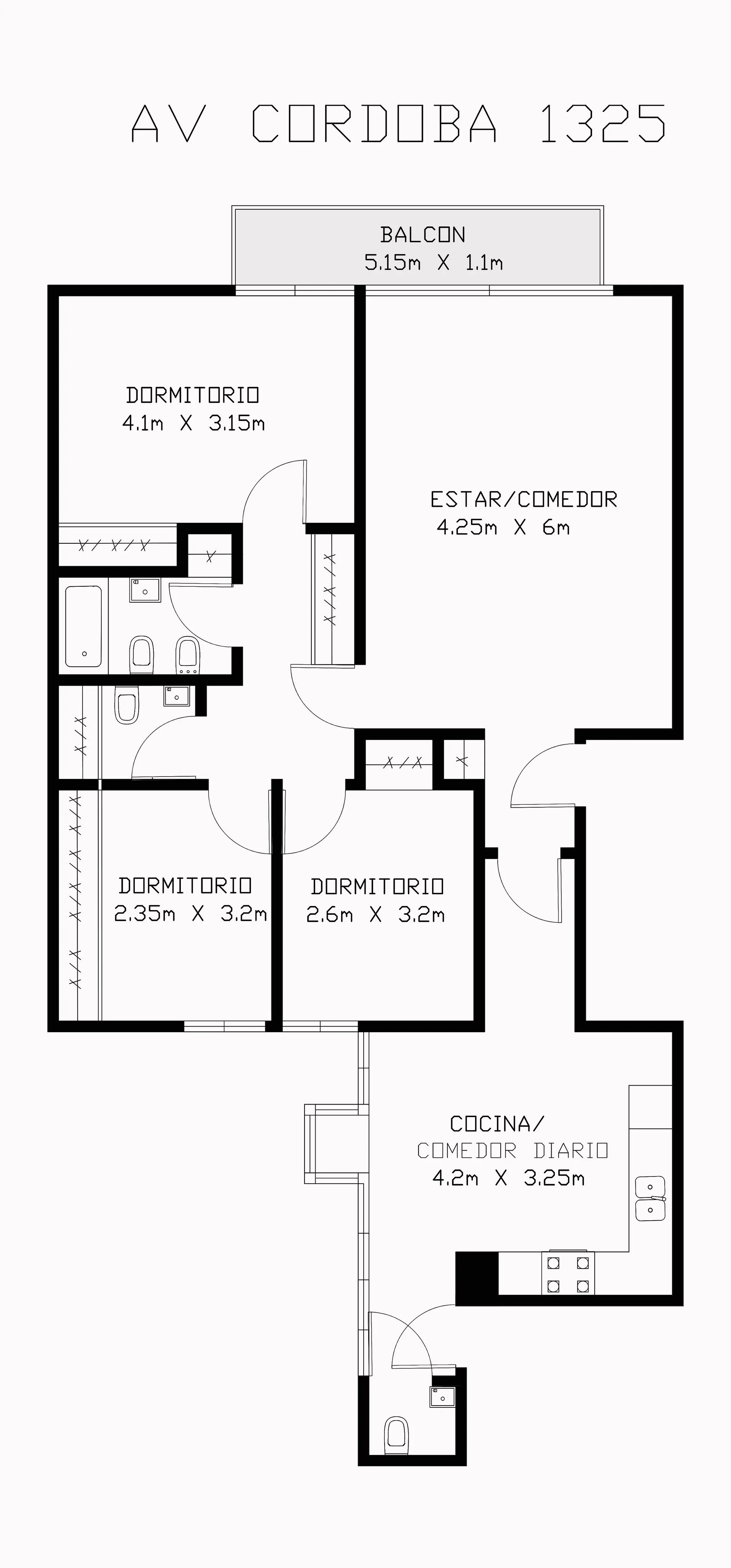 VENTA DEPARTAMENTO RECOLETA 4 AMB BALCÓN A NUEVO foto 3
