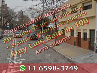 PH en Duplex en Venta en Caballito 5 ambientes 93 m2 + 2 patios, terraza con parrilla - Fray Luis Beltrán 100 foto 1
