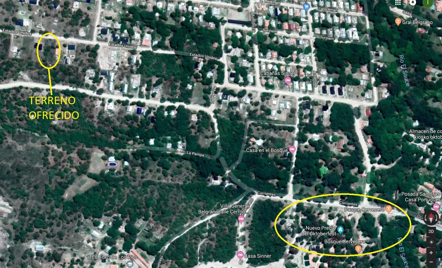 Terreno en CORDOBA – Villa Gral. Belgrano