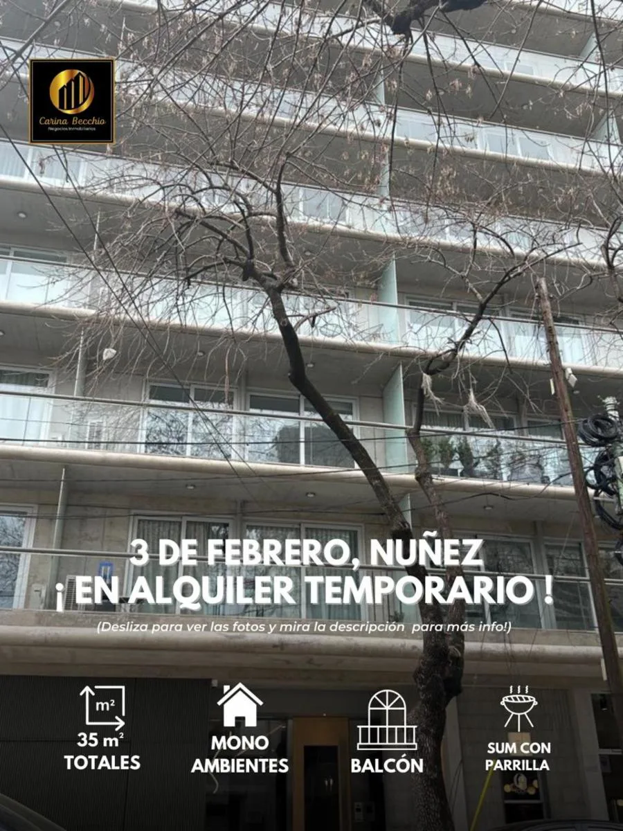 Studio apartment in Núñez