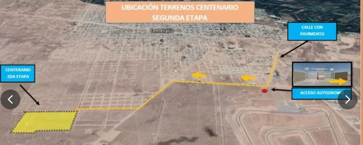 Terreno en La Meseta en Centenario