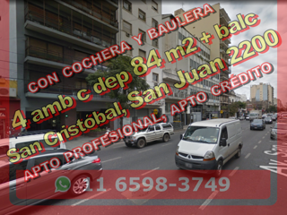 Departamento en Venta en San Cristóbal 4 ambientes c dependencia 84 m2 + balcón baulera y cochera – Av San Juan 2200 foto 1