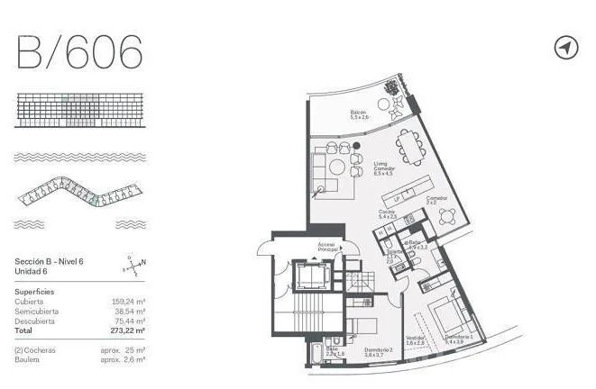 Departamento en venta de 3 ambientes con vista a la Laguna central foto 4