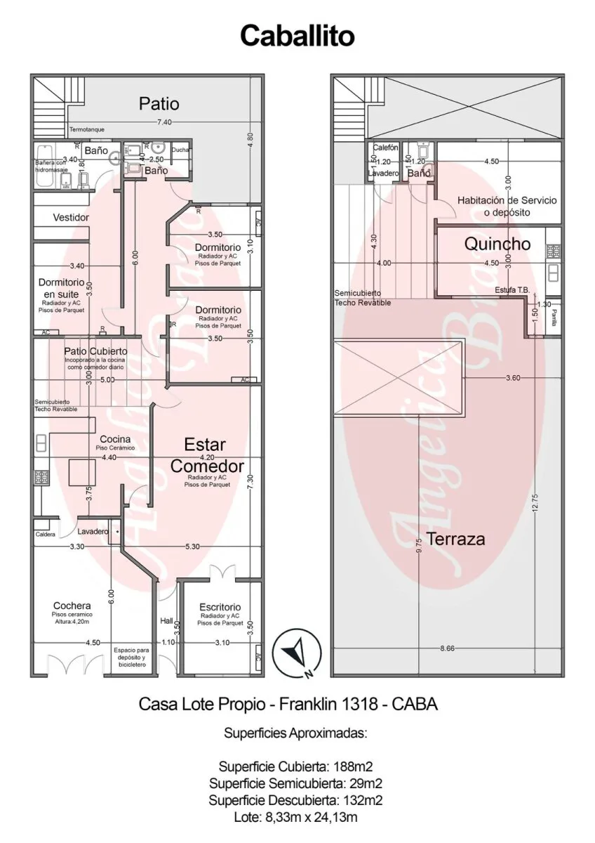 Caballito Casa lote propio 6 ambientes con cochera