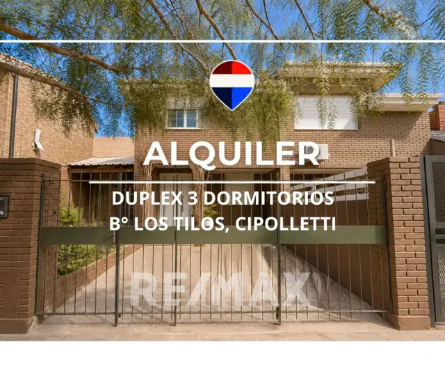 ALQUILER DUPLEX 3 DORMITORIOS CIPOLLETTI