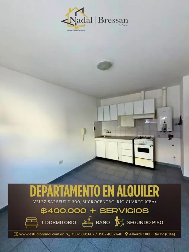 DEPARTAMENTO EN ALQUILER CALLE VELEZ SARSFIELD ZONA MICROCENTRO