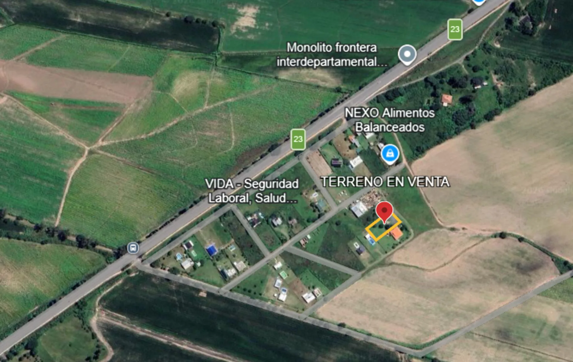 Venta terreno de 1.282 m2 cercado Loteo El Carmen foto 3