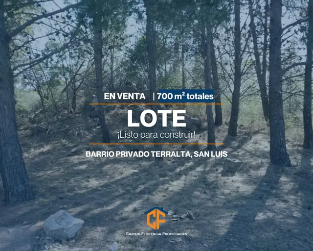 Venta De Lote En Exclusivo Barrio Privado Terralta En San Luis
