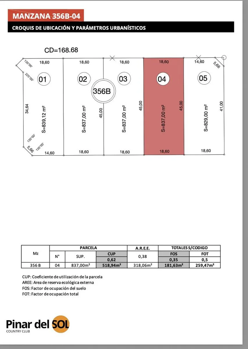 Ruta Nacional C. Luis Piedrabuena o - Lote: 4 - Manzana: 356b