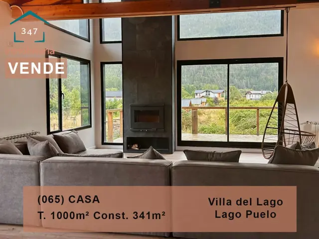 LAGO PUELO Casa PREMIUM de 341mts2, con 1000 m2 de terreno en Villa del Lago
