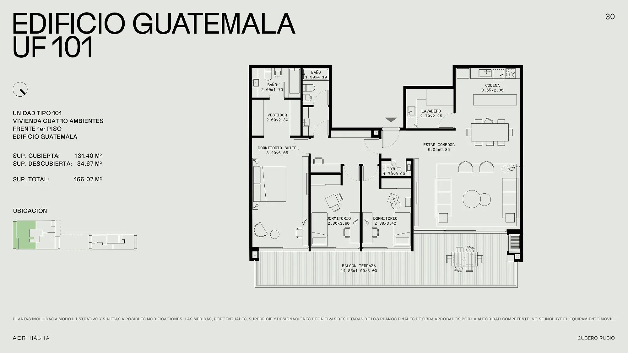 Guatemala 5524 1º 101