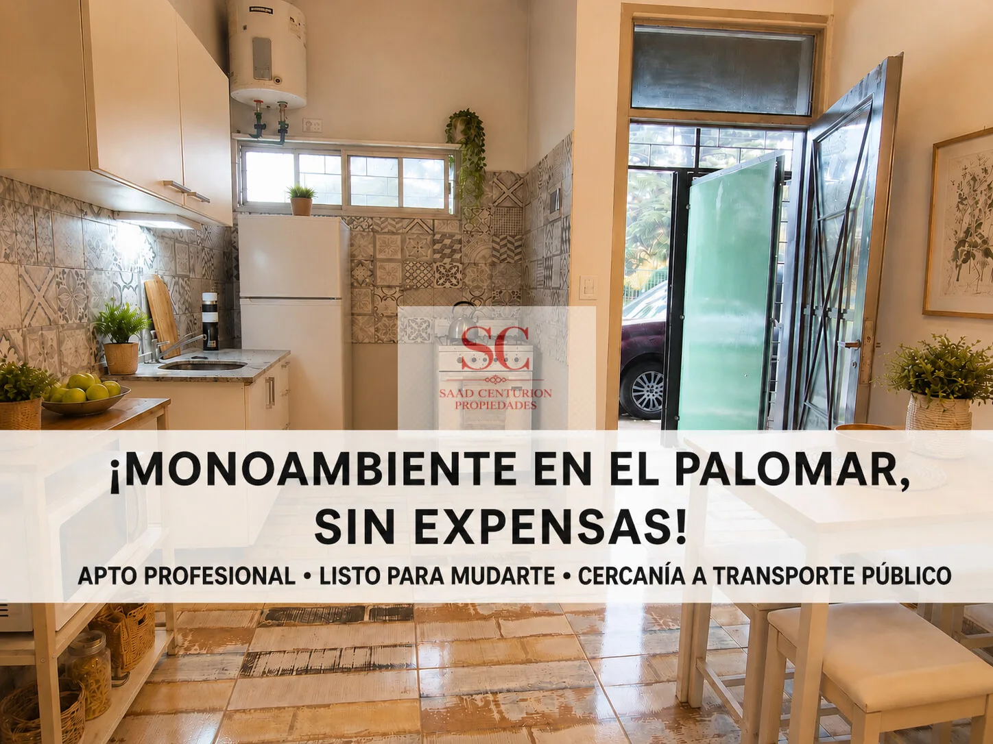 MONOAMBIENTE EN ALQUILER EN PLANTA BAJA SIN EXPENSAS - EL PALOMAR foto 3
