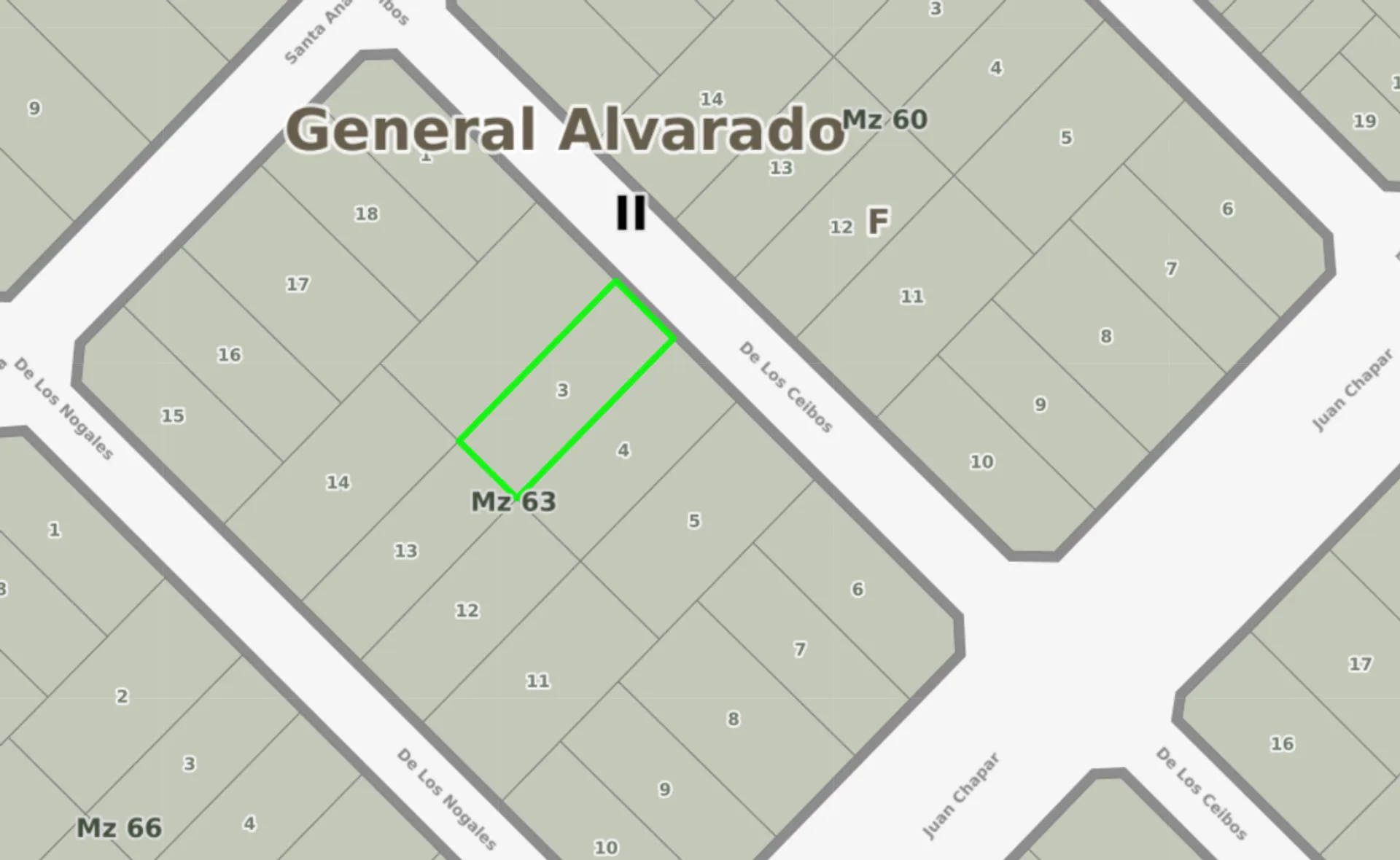 Lote de 600m2 en venta, Parquemar