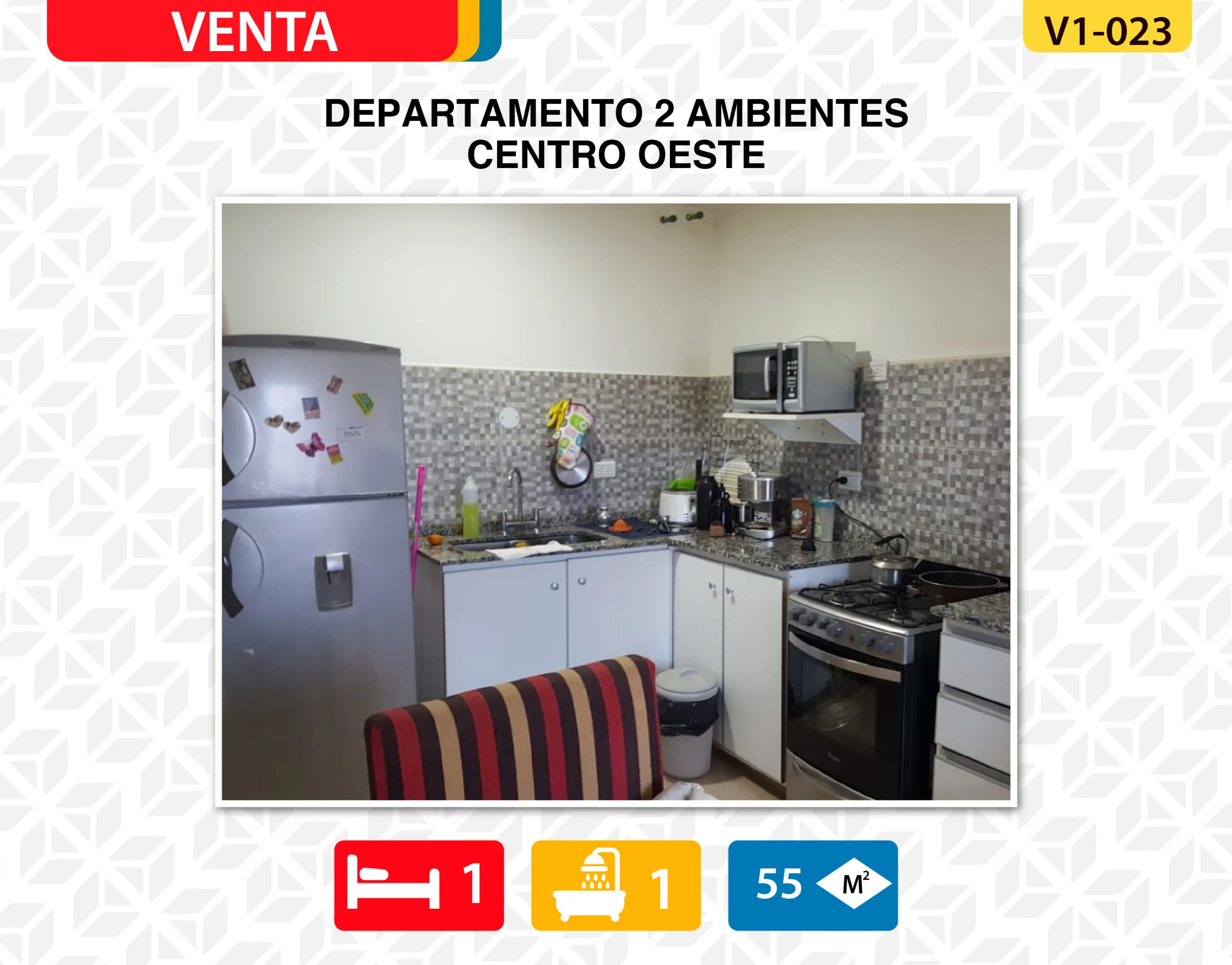Departamento 2 Ambientes – Barrio Centro Oeste foto 3