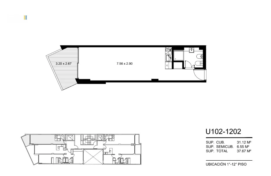 Venta 1 Ambiente 37m2 Palermo Hollywood foto 4