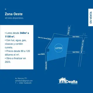 40 lotes en zona oeste foto 1