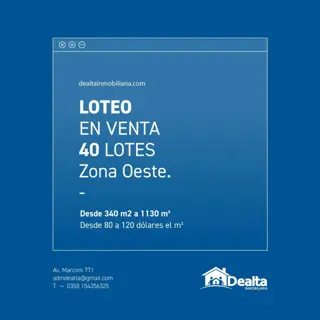 40 lotes en zona oeste foto 2